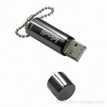 Steel USB flash stick, laser logo
